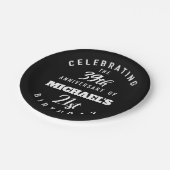 Funny 60th Birthday, gepersonaliseerd Papieren Bordje (Gekanteld)