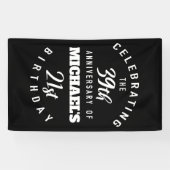 Funny 60th Birthday, gepersonaliseerd Spandoek (Horizontaal)