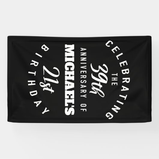 Funny 60th Birthday, gepersonaliseerd Spandoek (Horizontaal)