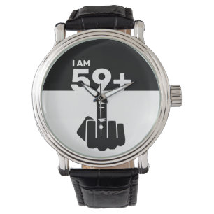 Funny 60th Birthday Gift, 59 plus één Horloge