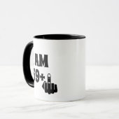 Funny 60th Birthday Gift, 59 plus één Mok (Voorkant links)