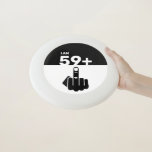 Funny 60th Birthday Gift, 59 plus één Wham-O Frisbee<br><div class="desc">Een 59 Plus One Wham-O Frisbee zou een uniek en grappig cadeau zijn voor iemand die 60 jaar oud wordt. Het "59 plus één"ontwerp van de peddel speelt op de leeftijd van de verjaardagspersoon, met het schaakbordpatroon toevoegend een leuk en playful element. Funny 60th Birthday Gift, 69 Plus 160th jarige,...</div>