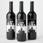 Funny 60th Birthday Gift, 59 plus één Wijn Etiket (Flessen)