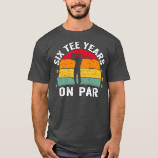 Funny 60th Birthday Golf Pun Retro Sunset 60 Year T-shirt