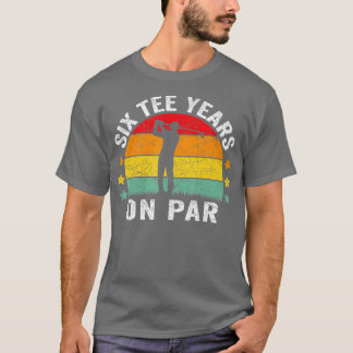 Funny 60th Birthday Golf Pun Retro Sunset 60 Year T-shirt