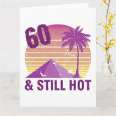 Funny 60th Birthday Hot Kaart (Gele Bloem)