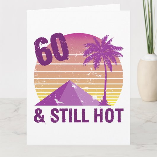Funny 60th Birthday Hot Kaart (Voorkant)