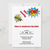 Funny 60th Birthday Invitation Kaart (Achterkant)