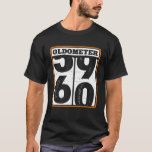 Funny 60th Birthday Joke for Men Oldometer 60 Year T-shirt<br><div class="desc">Funny 60th Birthday Joke for Men Oldometer 60 Year Old Man</div>