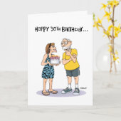 Funny 60th Birthday Kaart (Gele Bloem)