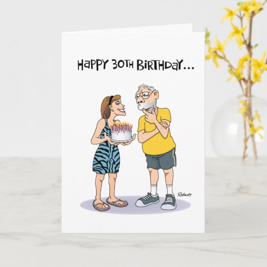 Funny 60th Birthday Kaart (Gele Bloem)