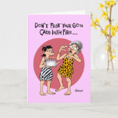 Funny 60th Birthday Kaart (Gele Bloem)