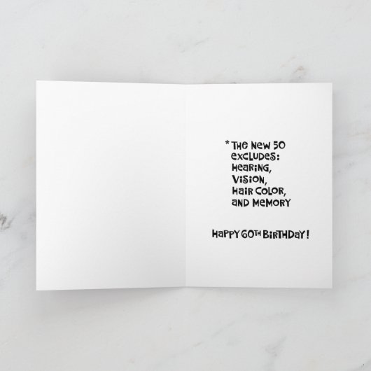 Funny 60th Birthday Kaart (Binnen)