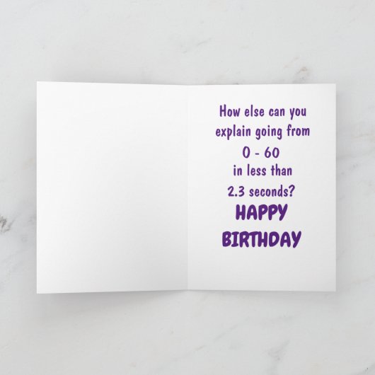 Funny 60th Birthday Kaart (Binnen)