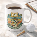 Funny 60th Birthday Koffiemok<br><div class="desc">Celebrate turning 60 with a laugh every morning! This funny 60th birthday mug features a goofy “Still Swinging After All These Years” design with 60 proudly displayed. Perfect for golfers who know that age is just a number—especially when the swing is still going strong. A hilarious 60th birthday gift for...</div>