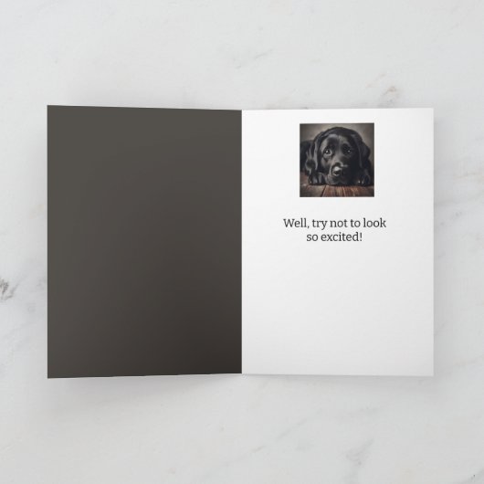 Funny 60th Birthday, Labrador Retriever Kaart (Binnen)