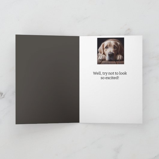 Funny 60th Birthday, Labrador Retriever Kaart (Binnen)