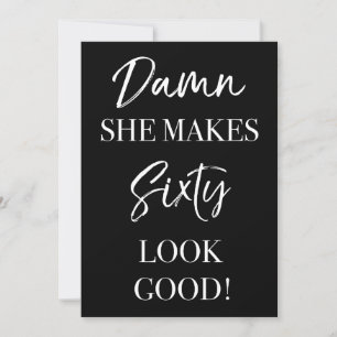 Funny 60th Birthday Party Kaart