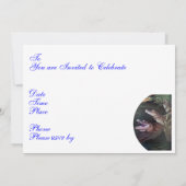 Funny 60th Birthday Party Kaart (Achterkant)