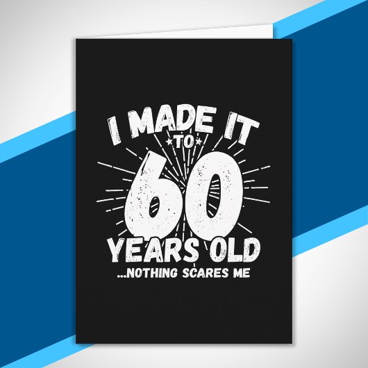 Funny 60th Birthday Quote Sarcastic 60 Year Old Kaart