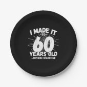 Funny 60th Birthday Quote Sarcastic 60 Year Old Papieren Bordje (Voorkant)