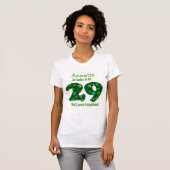 Funny 60th Birthday Shamrock Number Custom Name 3 T-shirt (Voorkant volledig)