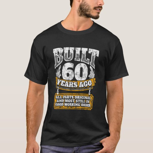Funny 60th Birthday Shirt B-Day Gift Gezegde 60 ja (Voorkant)
