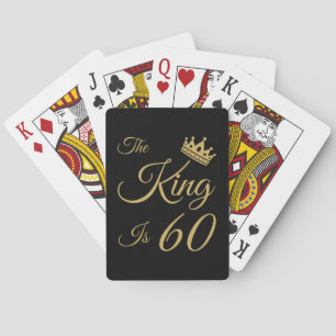 Funny 60th Birthday voor mannen Pokerkaarten