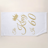 Funny 60th Birthday voor mannen Strandlaken (Voorkant)