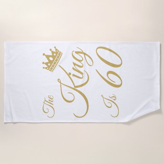 Funny 60th Birthday voor mannen Strandlaken (Voorkant)