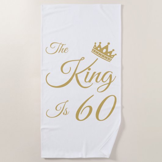 Funny 60th Birthday voor mannen Strandlaken (Voorkant)