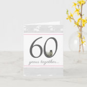Funny 60th diamond man/vrouw verjaardagskaart kaart (Gele Bloem)