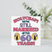 Funny 60th Jubileum Kaart (Staand voorkant)