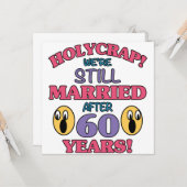 Funny 60th Jubileum Kaart (Voorkant / Achterkant in situ)