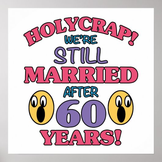 Funny 60th Jubileum Poster (Voorkant)