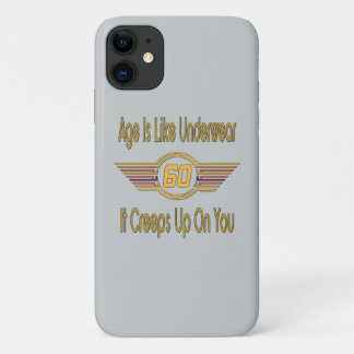Funny 60th - Leeftijd is als ondergoed Case-Mate iPhone Case