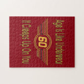 Funny 60th - Leeftijd is als ondergoed Legpuzzel (Horizontaal)