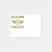 Funny 60th - Leeftijd is als ondergoed Post-it® Notes (Voorkant)