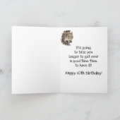 Funny 60th Old Age Birthday Squirrel Good Time Kaart (Binnen)
