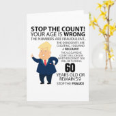 Funny 60th Year Birthday Present Happy Birth year Kaart (Gele Bloem)