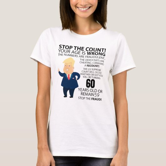 Funny 60th Year Birthday Present Happy Birth year T-shirt (Voorkant)