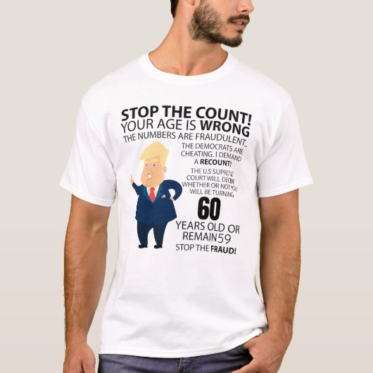 Funny 60th Year Birthday Present Happy Birth year T-shirt (Voorkant)