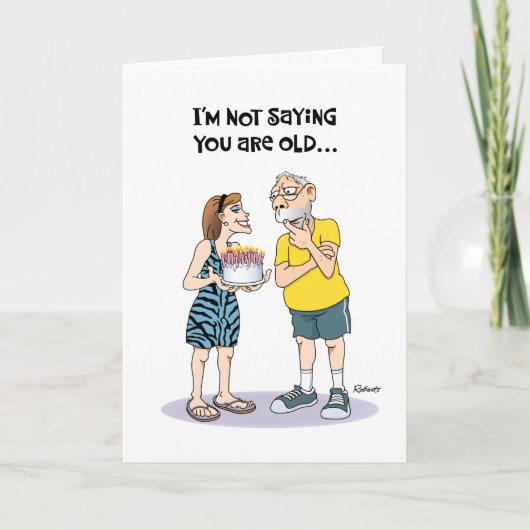 Funny 61st Birthday Card for Male Kaart (Voorkant)