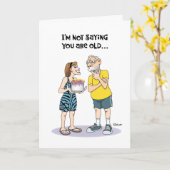 Funny 61st Birthday Card for Male Kaart (Gele Bloem)