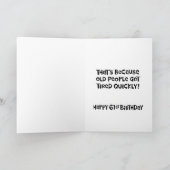 Funny 61st Birthday Kaart (Binnen)