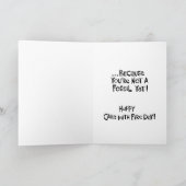 Funny 62nd Birthday Reassurance Kaart (Binnen)