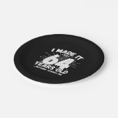 Funny 64th Birthday Quote Sarcastic 64 Year Old Papieren Bordje (Gekanteld)