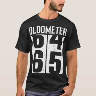 Funny 65 jaar oud 65th Birthday Odometer Oldomete T-shirt