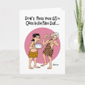Funny 65th Birthday Card Kaart (Voorkant)