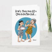 Funny 65th Birthday Card Kaart (Voorkant)